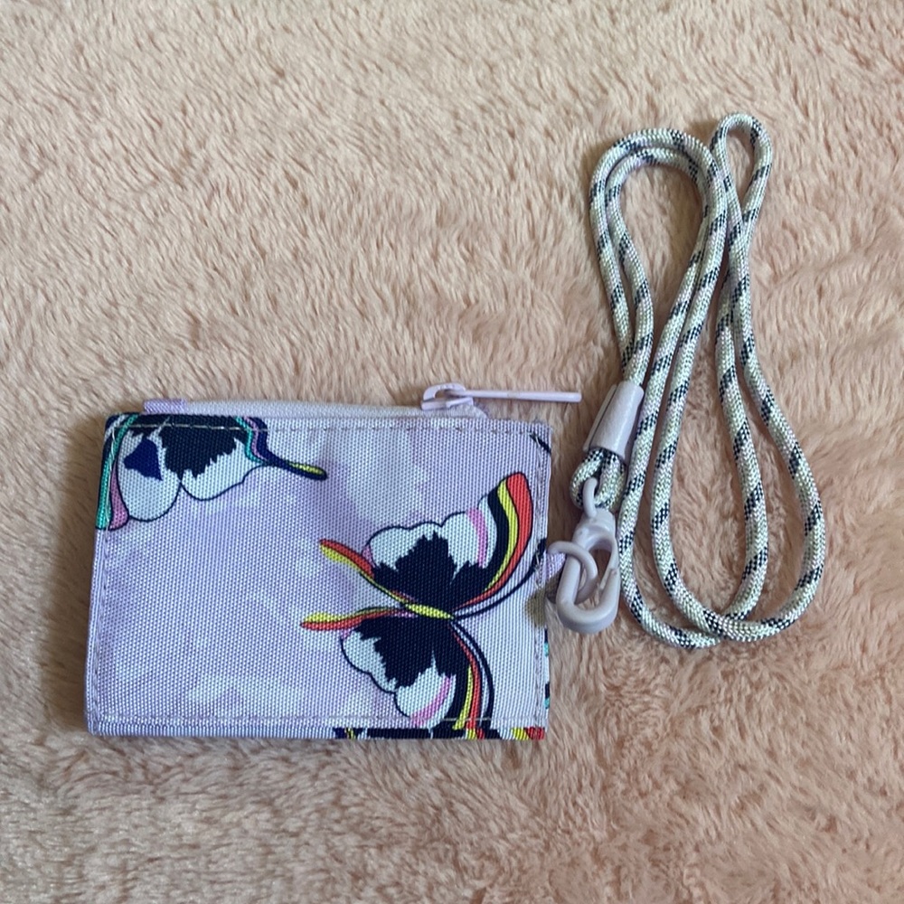 Vera Bradley ID Wallet and Lanyard